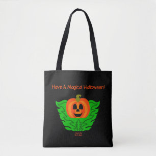 Magical Halloween Pumpkin All-Over-Print Tote Bag