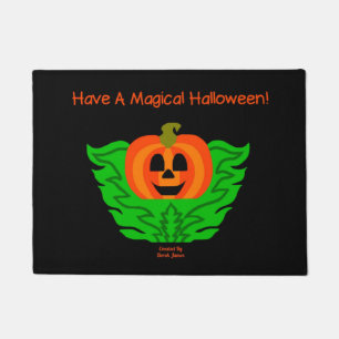 Magical Halloween Pumpkin Doormat