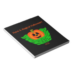 Magical Halloween Pumpkin Notepad 14 cm x 15.2 cm