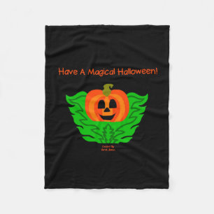 Magical Halloween Pumpkin Small Fleece Blanket