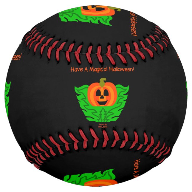 Magical Halloween Pumpkin Softball (Front)