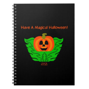 Magical Halloween Pumpkin Spiral Photo Notebook