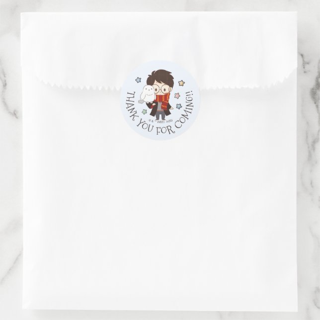 Magical HARRY POTTER™ and Hogwarts Birthday Classic Round Sticker (Bag)