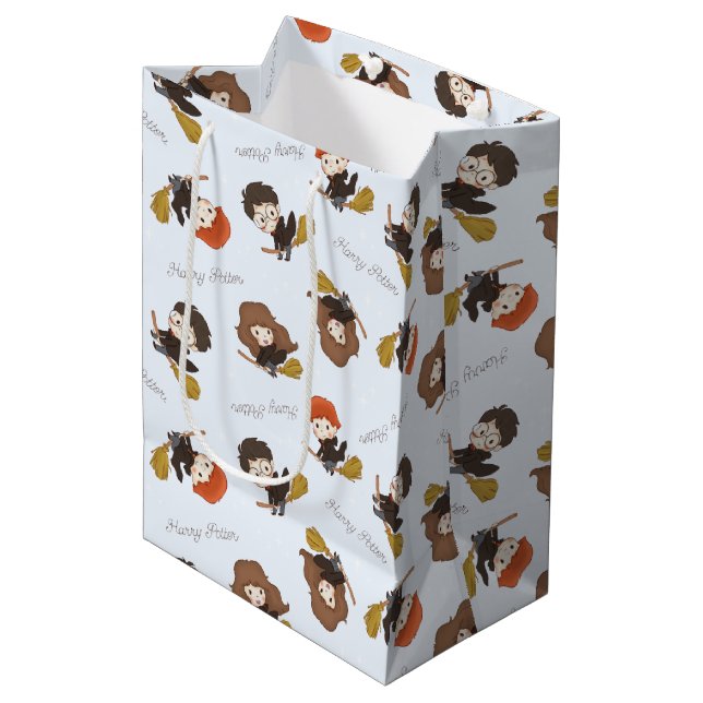 Magical HARRY POTTER™ and Hogwarts Birthday Medium Gift Bag (Front Angled)