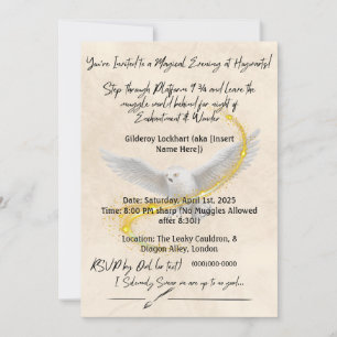 Magical Harry Potter Birthday Invitation – Perfect