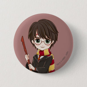 Magical HARRY POTTER™ Watercolor 6 Cm Round Badge