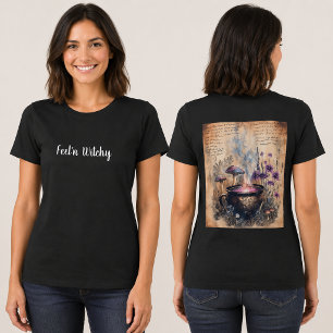 Magical Herbal Cauldron Botanical T-Shirt