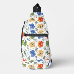 Magical Herbology HOGWARTS™ Houses Pattern Sling Bag