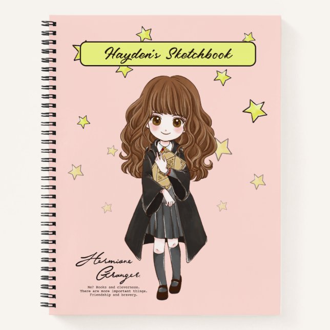Magical Hermione Granger Drawing Notebook (Front)