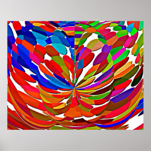 Magical High Energy Lotus Flower Pattern V1 Poster