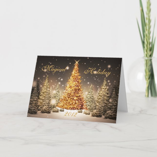 Magical Holiday Greeting Card (Front)