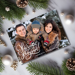 Magical Holiday Season Photo Flat Holiday Card
