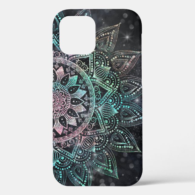 Magical Holographic Mandala Glitter Sparks Design Case-Mate iPhone Case (Back)