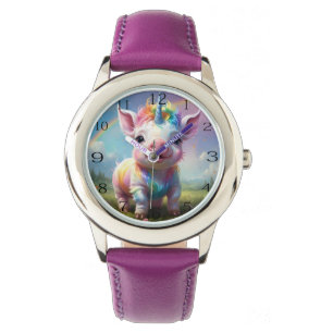 "Magical Hooves: The Rainbow Unicorn Pig" Watch