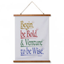 Magical Horace Quote Wood Topped Tapestry