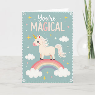 Magical Horned Creature Birthday Card