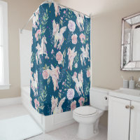 Magical horse and roses pattern