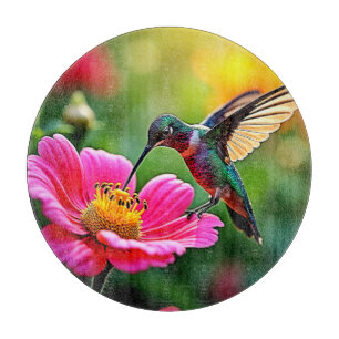 Magical Hummingbird Moments Design Cutting Board