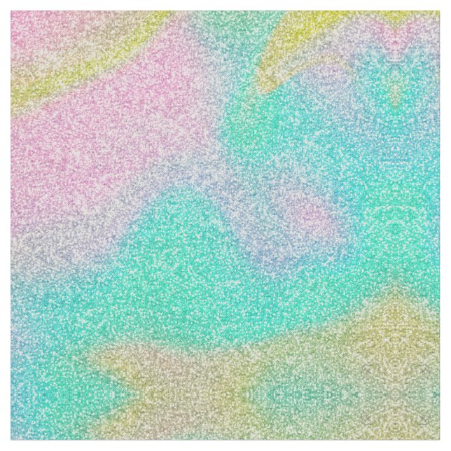 Magical Iridescent Glitter Holographic Image Fabric (Close Up)