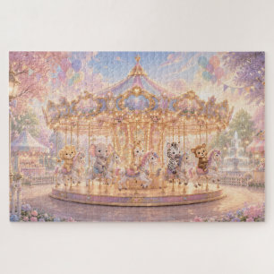 Magical Jungle Carousel Dreams Jigsaw Puzzle