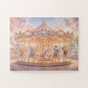 Magical Jungle Carousel Dreams Jigsaw Puzzle