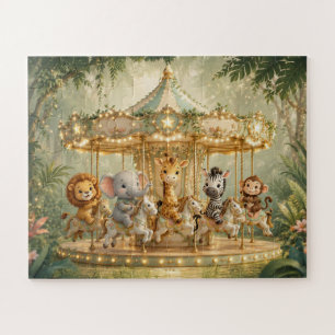 Magical Jungle Merry Go Round Jigsaw Puzzle