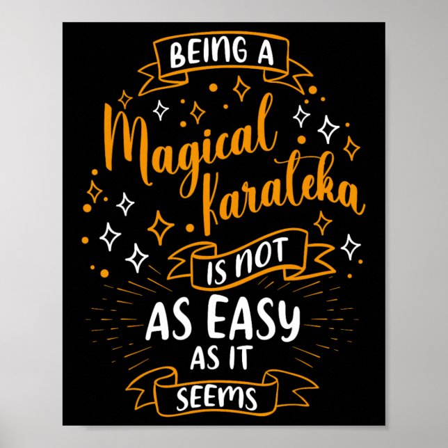 Magical Karateka - Christmas Karateka Karate Women Poster (Front)