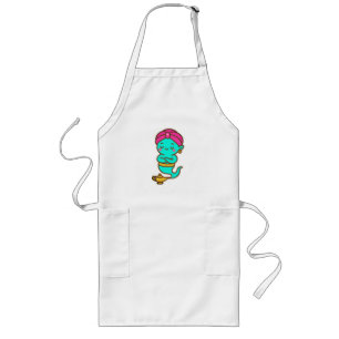 Magical Kawaii Djinn – Neon Spirit Long Apron