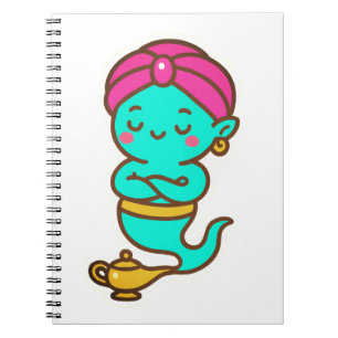 Magical Kawaii Djinn – Neon Spirit Notebook