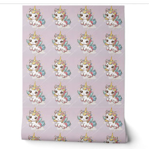 Magical Kawaii Unicorn Wallpaper