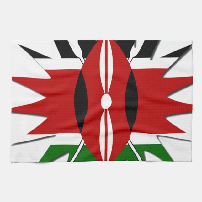 Magical Kenya: Celebrate World Tourism Day 🇰🇪 Tea Towel (Horizontal)