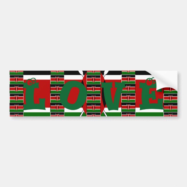 🇰🇪 Magical Kenya: Frame of Unity and Pride Bumper Sticker (Front)