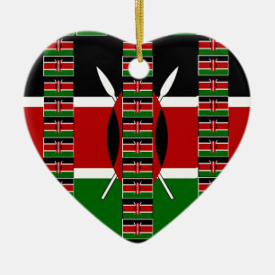 🇰🇪 Magical Kenya: Frame of Unity and Pride  Ceramic Tree Decoration