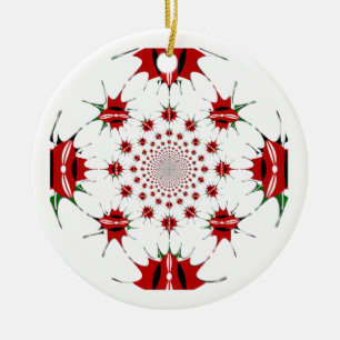 Magical Kenya: Kaleidoscope Culture identity 🇰🇪 Ceramic Tree Decoration