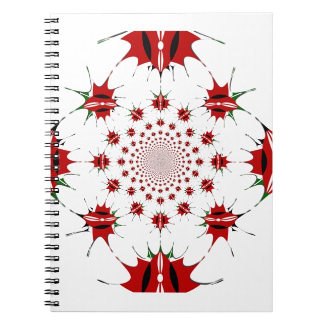 Magical Kenya: Kaleidoscope Culture identity 🇰🇪  Notebook (Front)