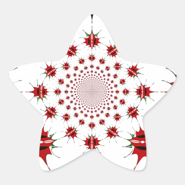 Magical Kenya: Kaleidoscope Culture identity 🇰🇪  Star Sticker (Front)