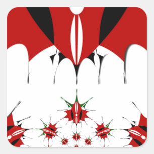 Magical Kenya: Symmetry of Heritage Modernity 🇰🇪 Square Sticker