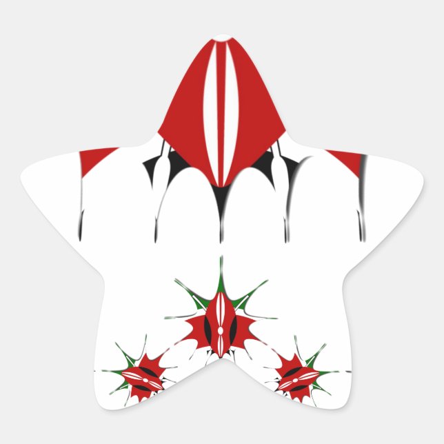 Magical Kenya: Symmetry of Heritage Modernity 🇰🇪 Star Sticker (Front)