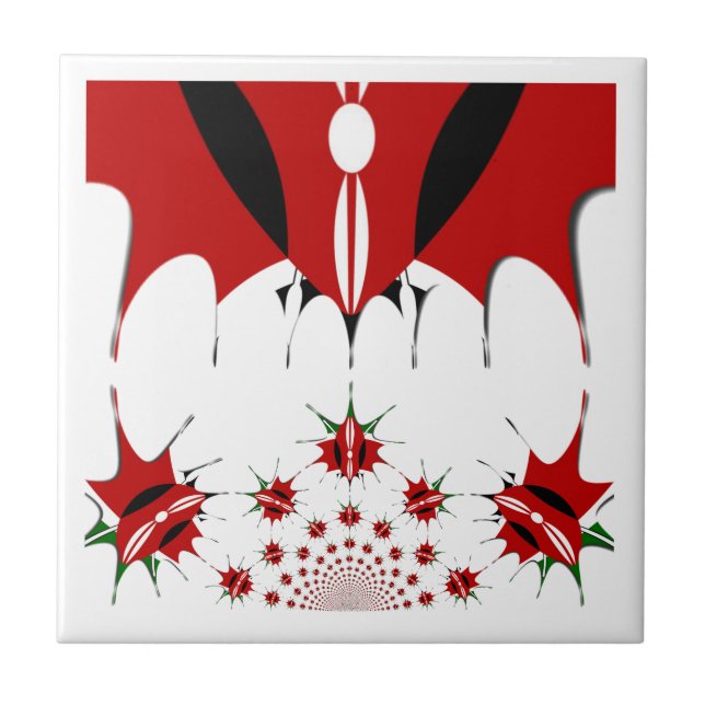 Magical Kenya: Symmetry of Heritage Modernity 🇰🇪 Tile (Front)