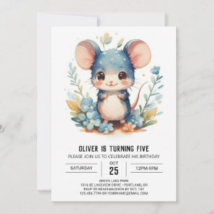 Magical Kids Mouse Birthday Invitation