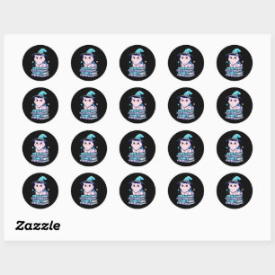Magical Kitty Sorcerer Classic Round Sticker