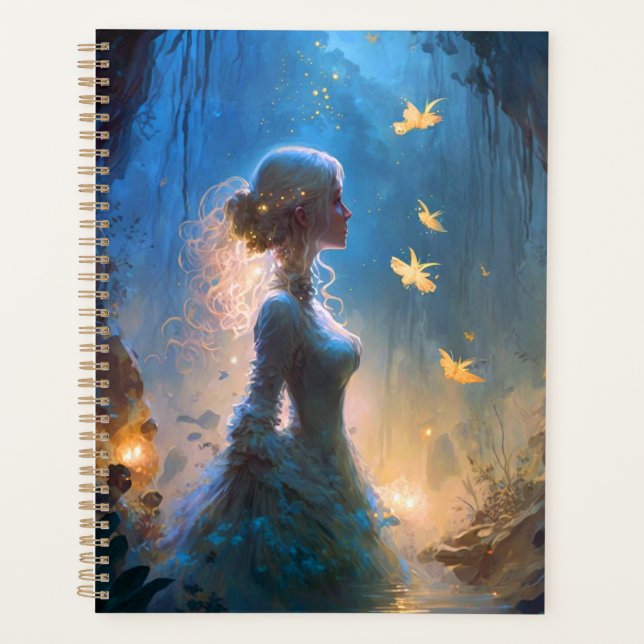Magical Lady In Water Fantasy Art  Planner (Front)