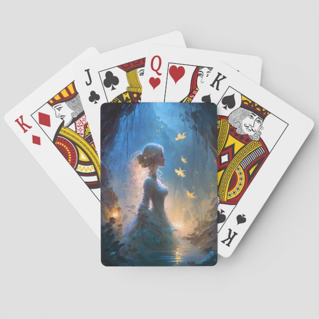 Magical Lady In Water Fantasy Art  Playing Cards (Back)
