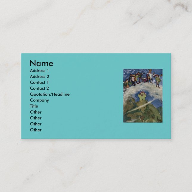 Magical Land Business Card (Front)