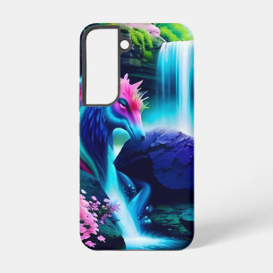 Magical Landscape Waterfall and Flowers Two Samsung Galaxy Case