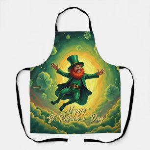 Magical Leprechaun St. Patrick’s Day Art Apron
