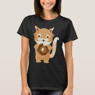 Magical little fox with doughnut  1 T-Shirt