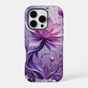Magical Lotus Flower Dreamscape Painting iPhone 16 Pro Case