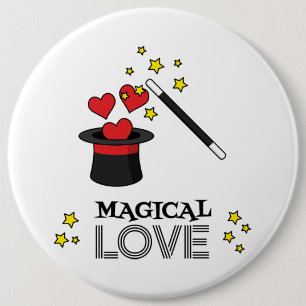 Magical Love - Black 6 Cm Round Badge