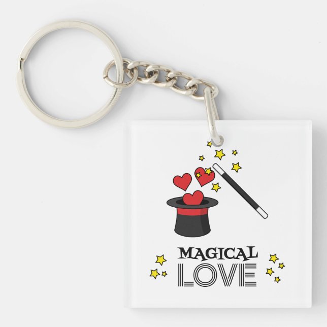 Magical Love - Black Key Ring (Front)